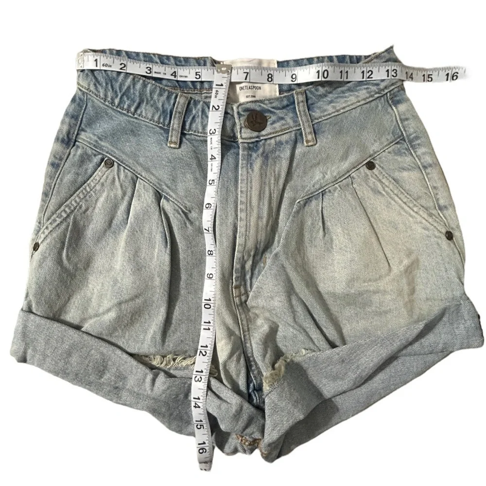 Oneteaspoon KANSAS HIGH-WAIST STREETWALKERS SHORTS - Picture 14 of 15